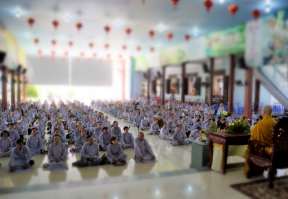 Hòa thượng Thích Bảo Nghiêm thuyết giảng tại chùa Bà Đa